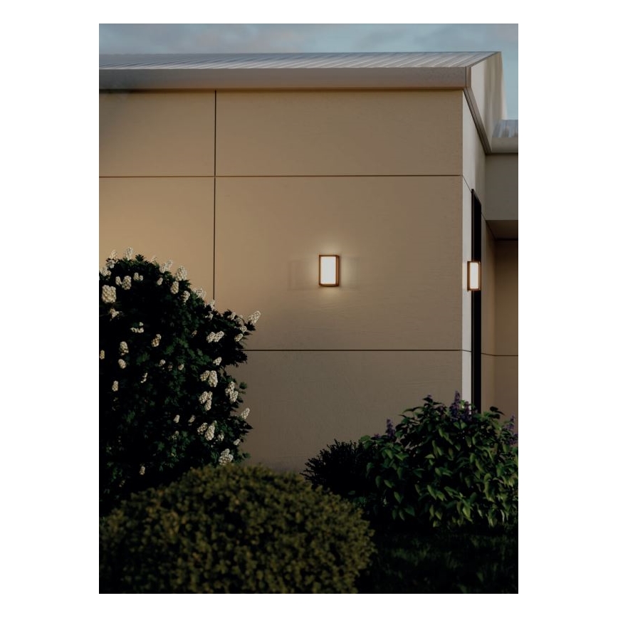 Redo 90534 - LED Екстериорен аплик QUADRIS LED/12W/230V IP54 кафяв