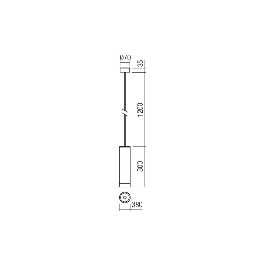 Redo 90571 - LED Екстериорна висяща лампа KLOU LED/9W/230V IP54 антрацит