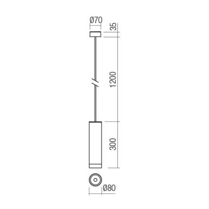 Redo 90572 - LED Екстериорна висяща лампа KLOU LED/9W/230V IP54 кафяв