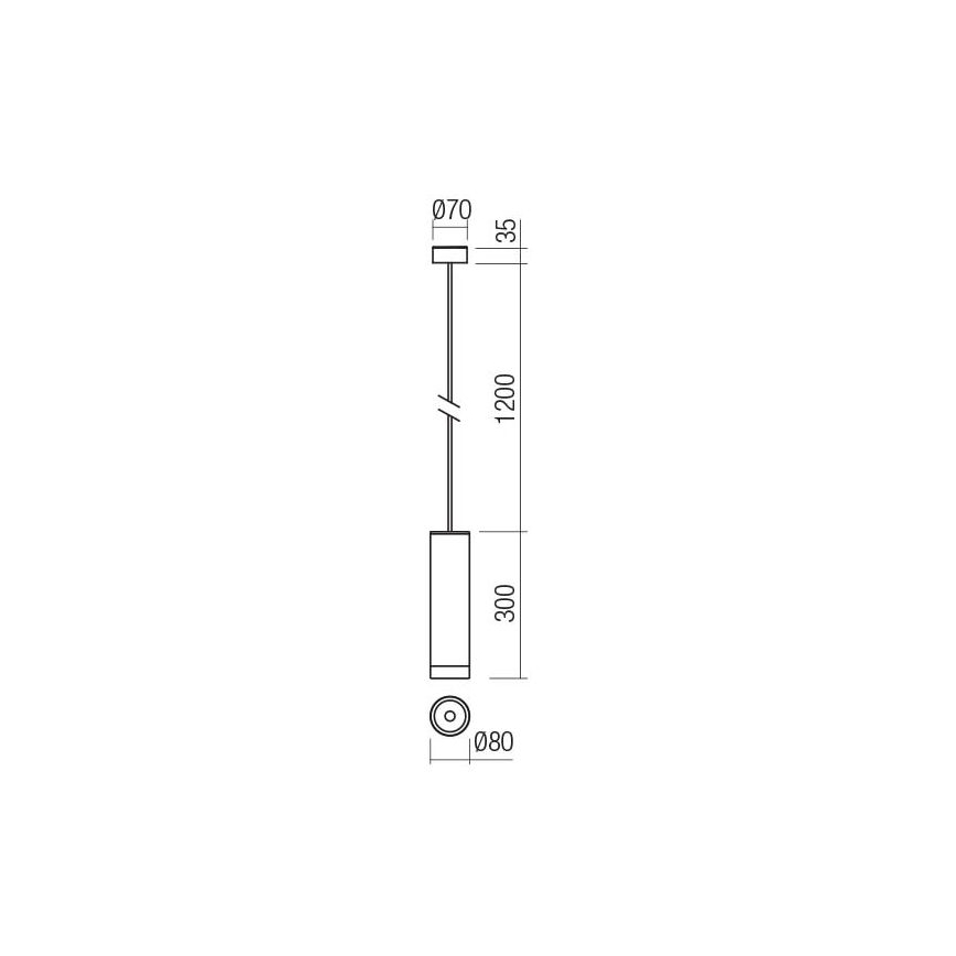 Redo 90572 - LED Екстериорна висяща лампа KLOU LED/9W/230V IP54 кафяв