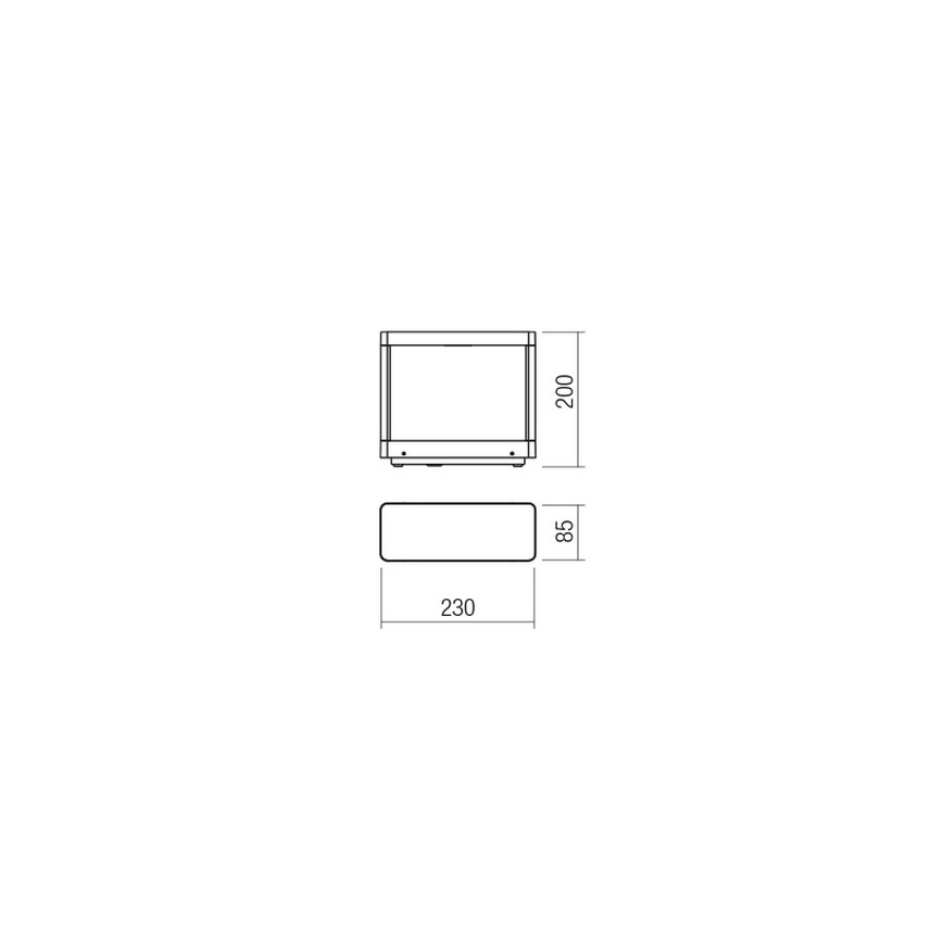 Redo 90580 - LED Външна лампа WAKE LED/8W/230V 3000K 20 см IP65 антрацит