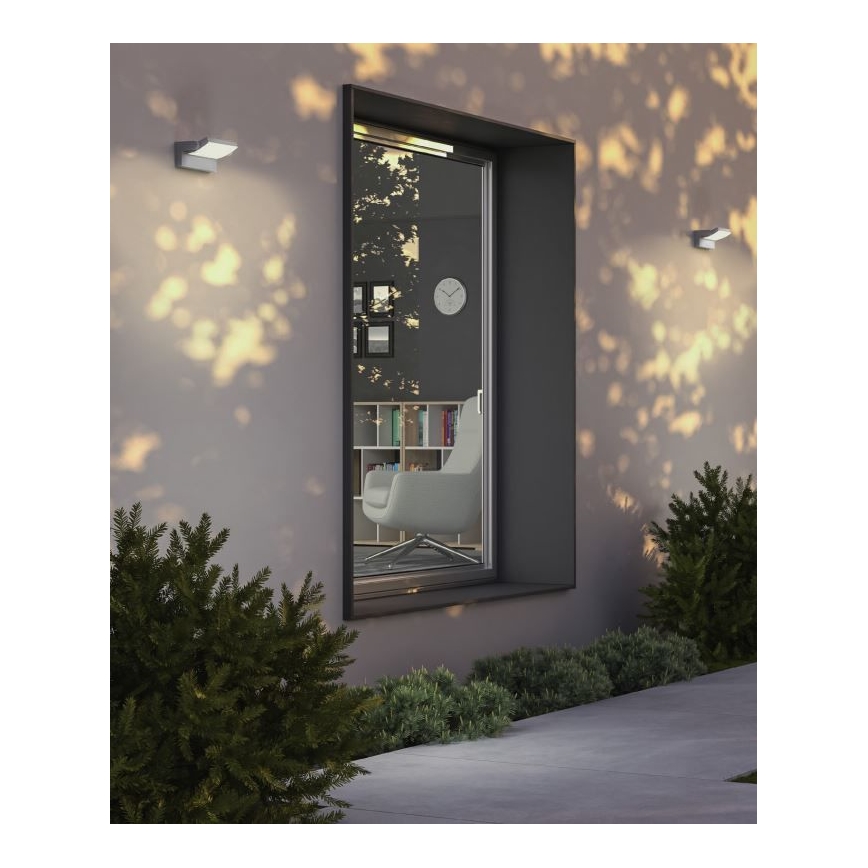 Redo 90584 - LED външно стенно осветително тяло FLIP LED/20W/230V 3000K CRI 90 IP54 антрацит