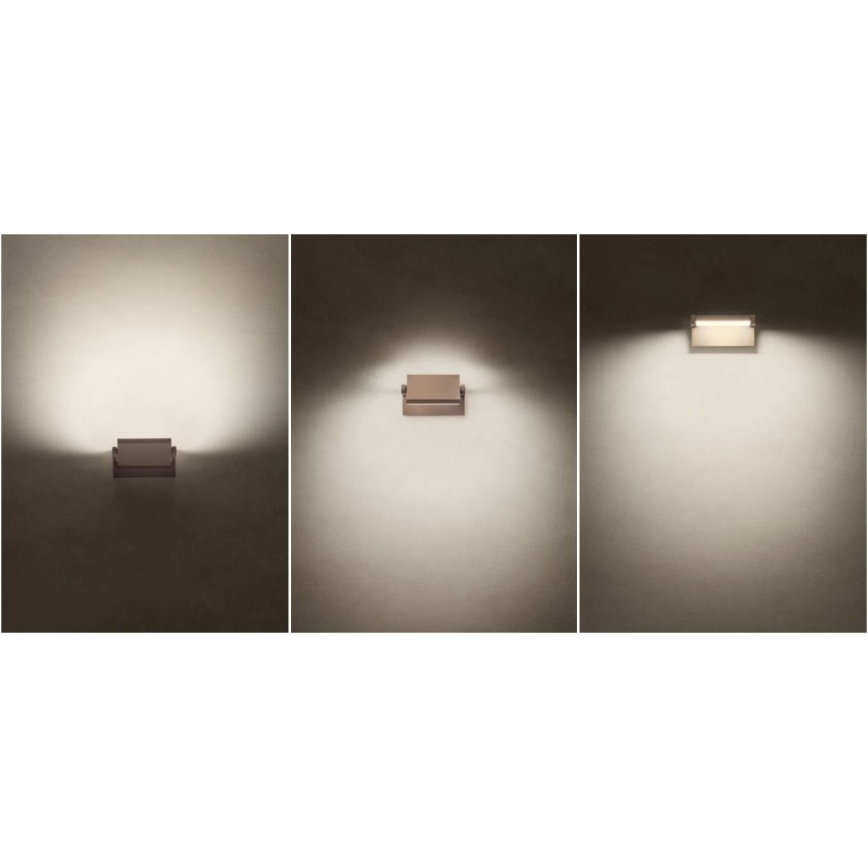 Redo 90585 - LED Външно стенно осветително тяло FLIP LED/20W/230V 3000K CRI 90 IP54 кафяво