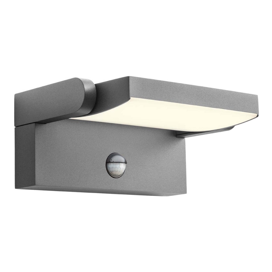 Redo 90587 - LED Екстериорен аплик със сензор FLIP LED/20W/230V CRI 90 3000K IP54 антрацит