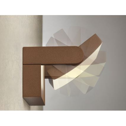 Redo 90588 - LED външно стенно осветително тяло с сензор FLIP LED/20W/230V 3000K CRI 90 IP54 кафяво