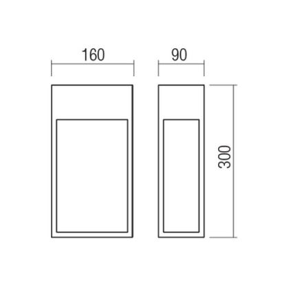 Redo 90603 - LED външно стенно осветително тяло STAND LED/20W/230V 3000K CRI 90 IP65 антрацит