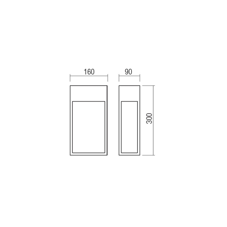 Redo 90603 - LED външно стенно осветително тяло STAND LED/20W/230V 3000K CRI 90 IP65 антрацит
