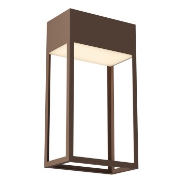 Redo 90604 - LED външна стенна лампа STAND LED/20W/230V 3000K CRI 90 IP65 кафява