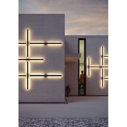 Redo 90623 - LED Екстериорен аплик REFLEXA LED/20W/230V 3000K 124 см IP54 черен