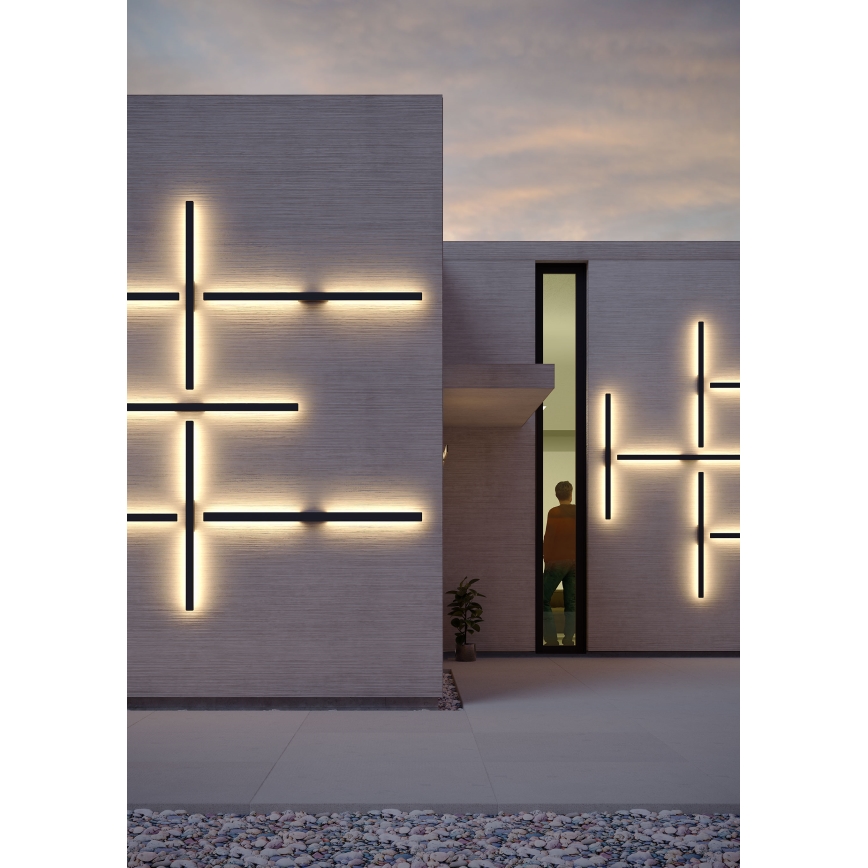 Redo 90623 - LED Екстериорен аплик REFLEXA LED/20W/230V 3000K 124 см IP54 черен