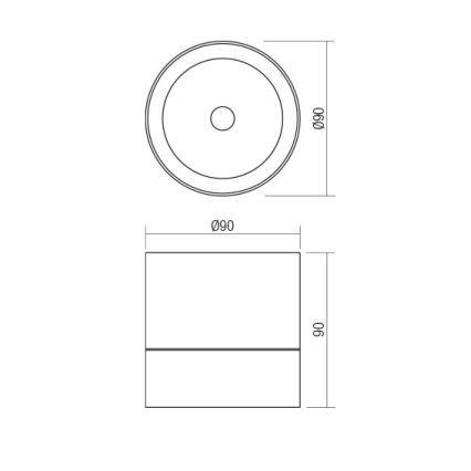 Redo 90626 - Външно LED точково осветително тяло SHAFT LED/13W/230V 3000K Ø 9 cm IP65 бяло