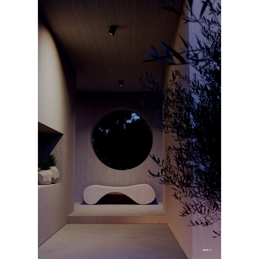 Redo 90627 - LED външно точково осветително тяло SHAFT LED/13W/230V 3000K Ø 9 см IP65 антрацит