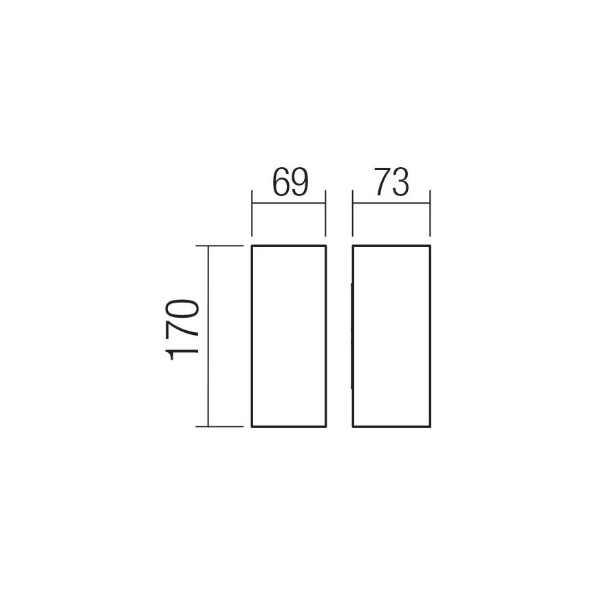 Redo 90637 - LED Екстериорен аплик SONNY 2xLED/5W/230V 2200/3000/4000K IP54 кафяв