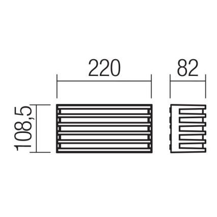 Redo 90638 - LED Екстериорен аплик BLAZE LED/12W/230V 3000K IP54 антрацит