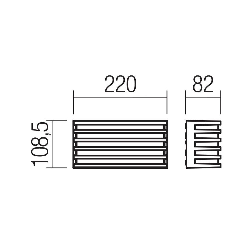 Redo 90638 - LED Екстериорен аплик BLAZE LED/12W/230V 3000K IP54 антрацит
