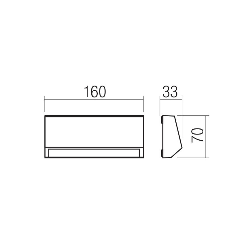Redo 90679 - Външно ориентиращо осветително тяло ANDER LED/3W/230V 3000K IP65 антрацит