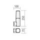 Redo 9073 - Външна стенна лампа CRAYON 1xE27/42W/230V IP44