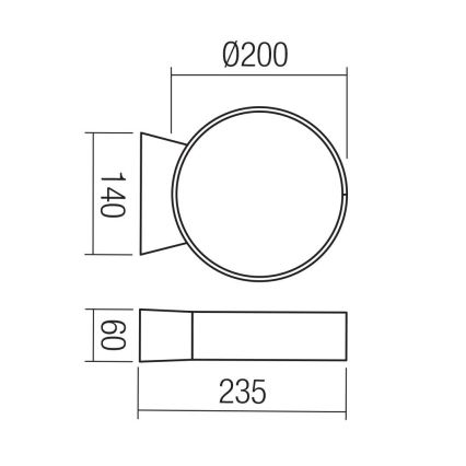 Redo 91063 - Външно стенно LED осветително тяло ONIRO LED/8W/230V 3000K CRI 90 IP65 кафяво