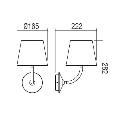 Redo 9124 - LED Екстериорен аплик GIORGIO LED/7W/230V IP65 бял
