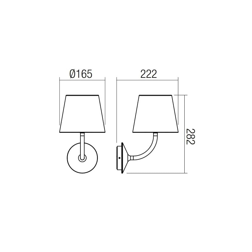 Redo 9124 - LED Екстериорен аплик GIORGIO LED/7W/230V IP65 бял