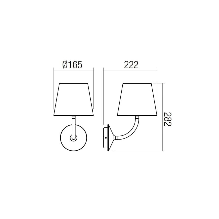 Redo 9125 - LED Екстериорен аплик GIORGIO LED/7W/230V IP65 черен