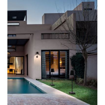 Redo 9125 - LED Екстериорен аплик GIORGIO LED/7W/230V IP65 черен