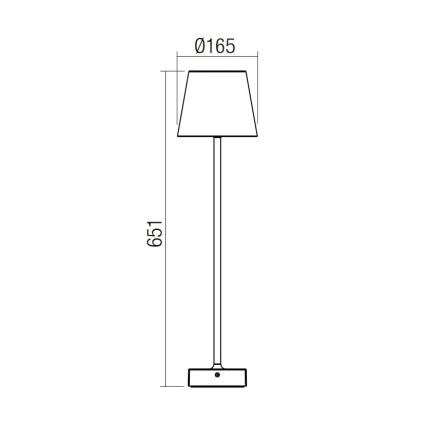 Redo 9127 - LED Екстериорна лампа GIORGIO LED/7W/230V IP65 черен