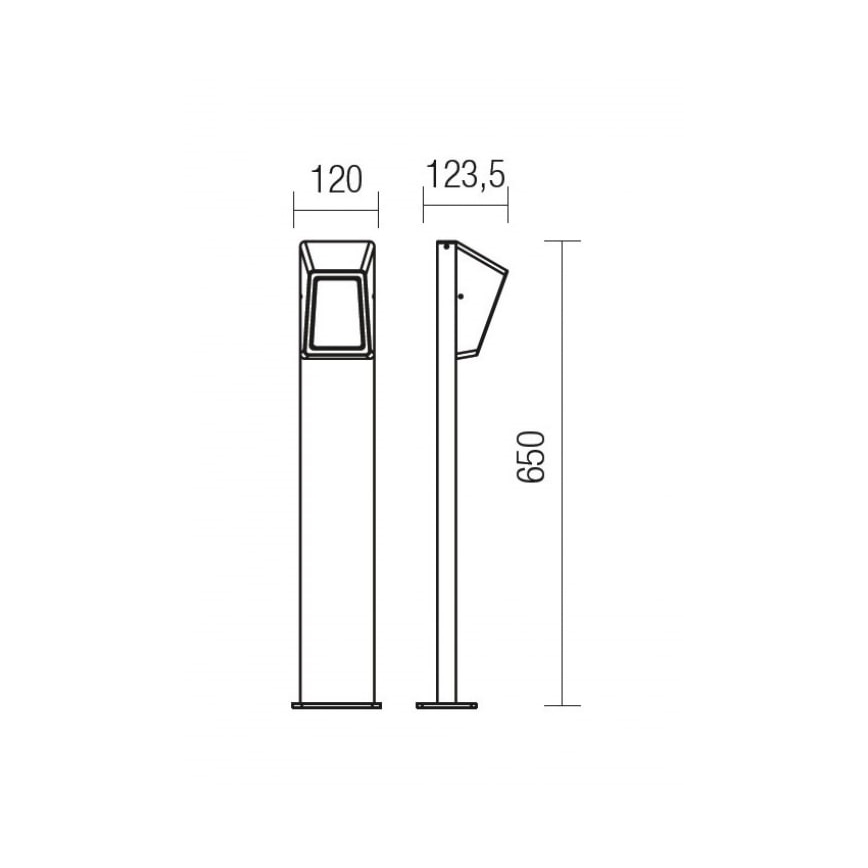 Redo 9168 - LED Екстериорна лампа ARGES LED/3W/230V IP54 кафяв