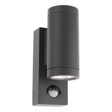 Redo 9453 - LED Екстериорен аплик със сензор VINCE 2xLED/3W/230V IP54 антрацит
