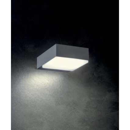 Redo 9560 - LED Екстериорен аплик CUBE LED/7W/230V 3000K IP54 антрацит