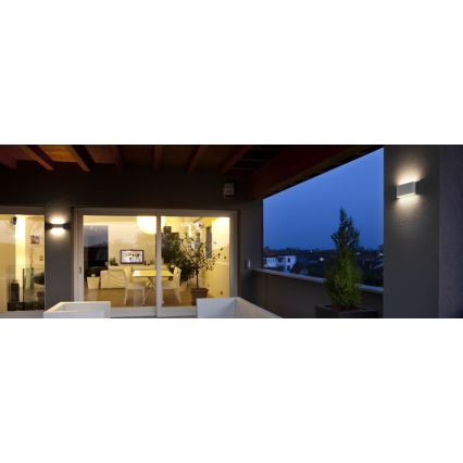 Redo 9622 - LED външно стенно осветително тяло KLIPPE LED/13W/230V 3000K IP54 бяло