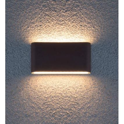 Redo 9623 - LED Екстериорен аплик POCKET 2xLED/6W/230V IP54 антрацит