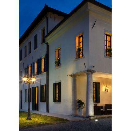 Redo 9656 - Външна стенна лампа ESSEN 1xE27/70W/230V IP44 кафява/патина