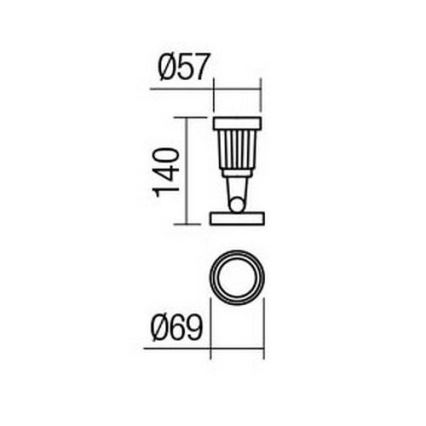 Redo 9997 - LED Екстериорна лампа TIM LED/5W/230V 3000K IP65