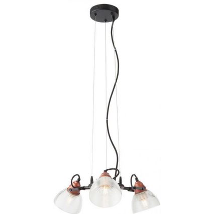 Redo A01-1451 - Резервен абажур за полилей и подова лампа RIDGE E27 прозрачен