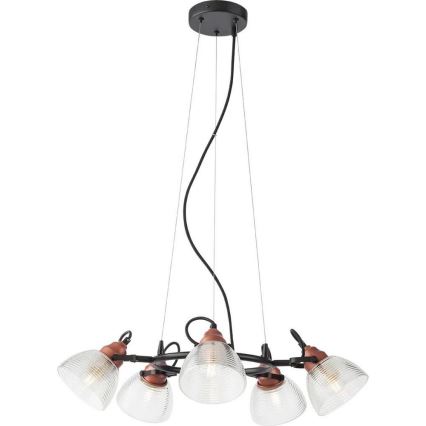 Redo A01-1451 - Резервен абажур за полилей и подова лампа RIDGE E27 прозрачен