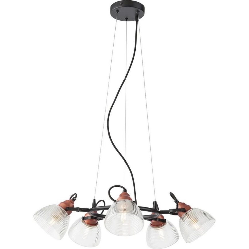 Redo A01-1451 - Резервен абажур за полилей и подова лампа RIDGE E27 прозрачен