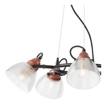 Redo A01-1451 - Резервен абажур за полилей и подова лампа RIDGE E27 прозрачен