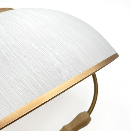 Регулируем полилей RAMONA 1xE27/60W/230V кафяв/бял/дъб