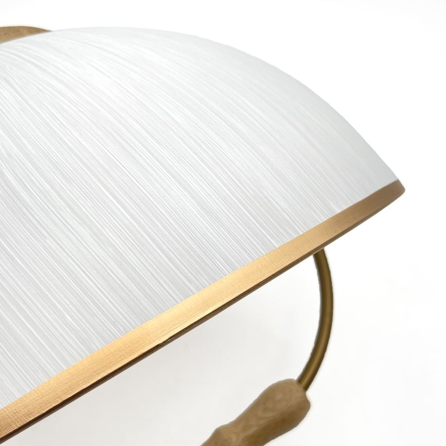 Регулируем полилей RAMONA 1xE27/60W/230V кафяв/бял/дъб