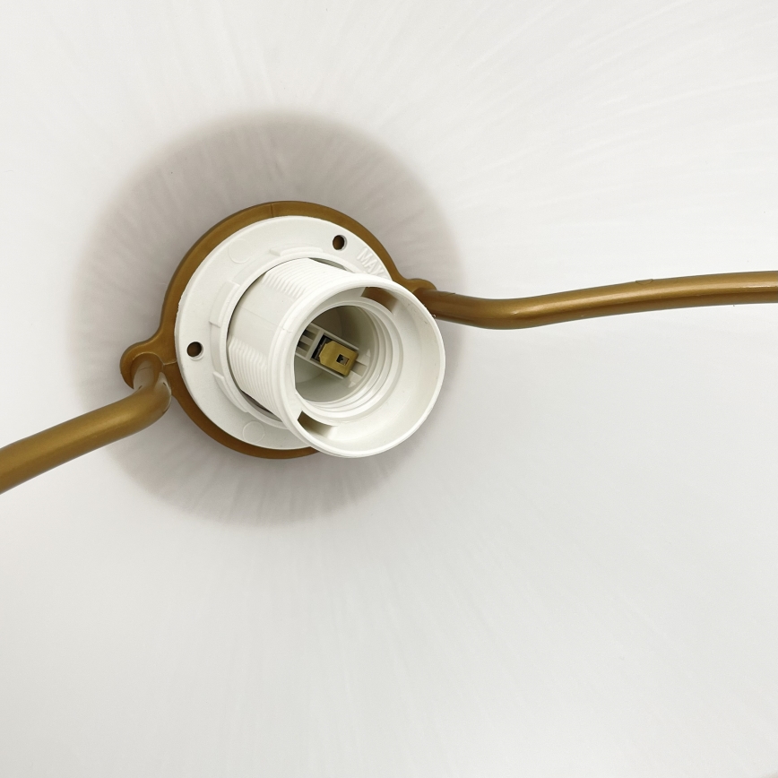 Регулируем полилей RAMONA 1xE27/60W/230V кафяв/бял/дъб