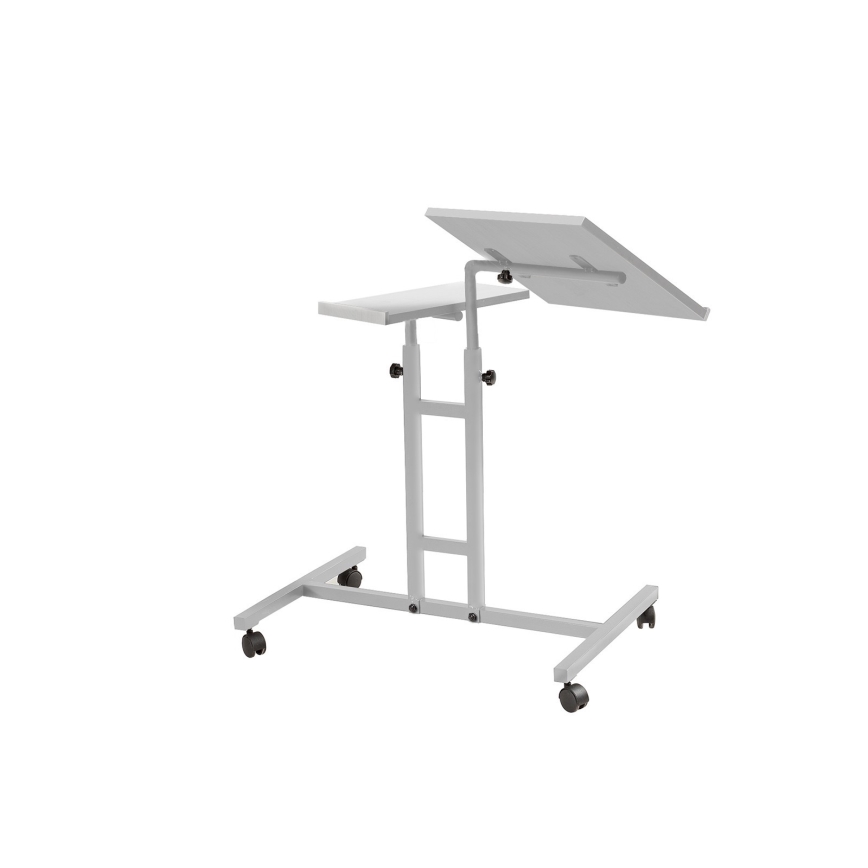 Регулируема масичка GLEN 87x67 cм бяла