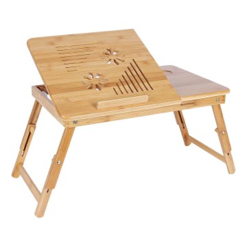 Регулируема масичка за компютър за легло LAT, кафява