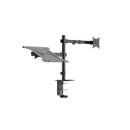 Регулируема стойка за монитор и лаптоп LEVANO черен