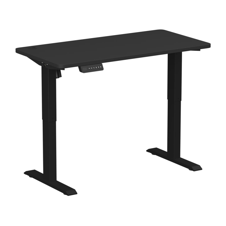 Регулируема височина бюро LEVANO 120x60 см черен