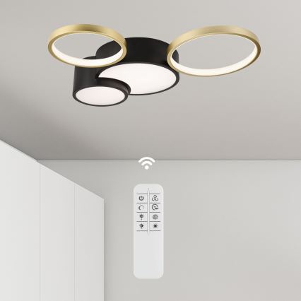 Регулируемо таванно осветително тяло ALIZEE LED/30W/230V 3000-6500K черно/златно