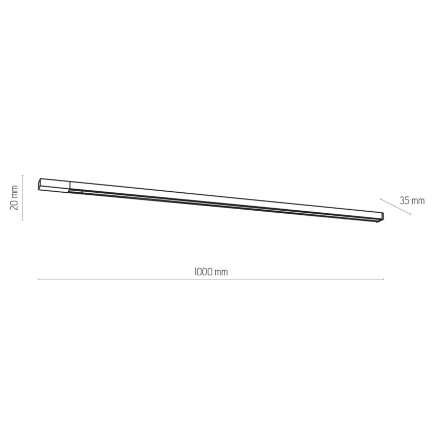 Релсова система 1-фазен TRACER 1 m черен
