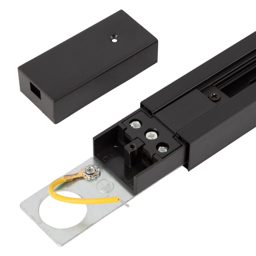 Релсова система 1-фазен TRACK 1 м черен