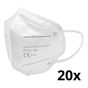 Респиратор детски размер FFP2 Kids NR CE 0370 бял 20бр.