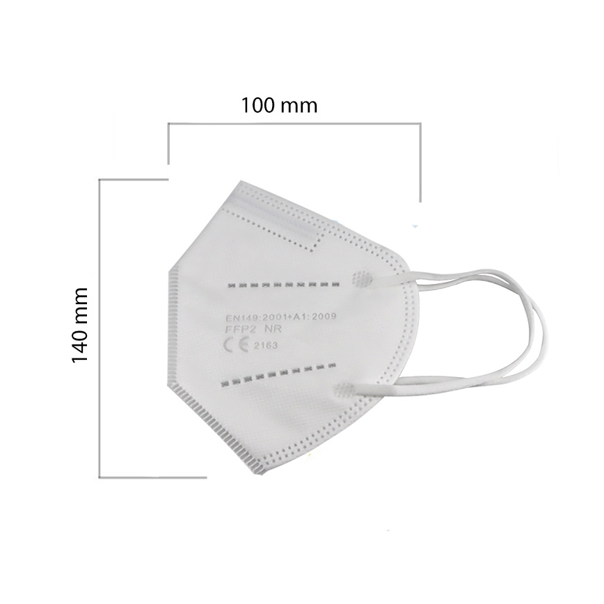 Респиратор детски размер FFP2 Kids NR CE 0370 бял 50бр.